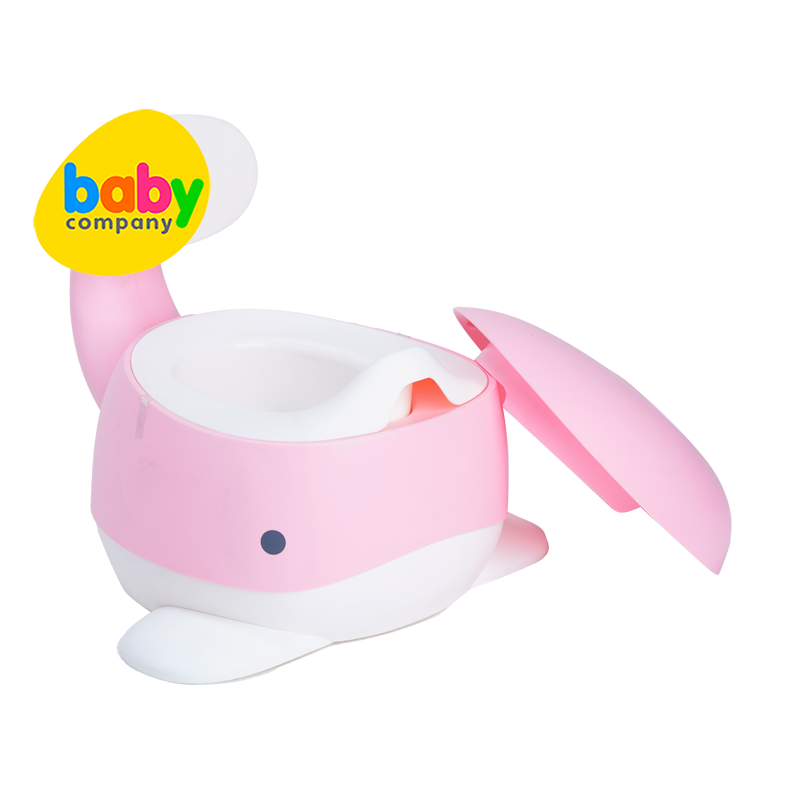 Mom & Baby Whale Potty Trainer - Pink