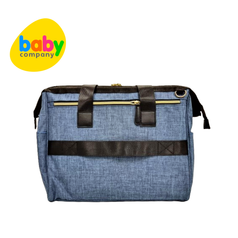 Baby Company Diaper and Travel Tote Bag with Diaper Changing Pad - Blue