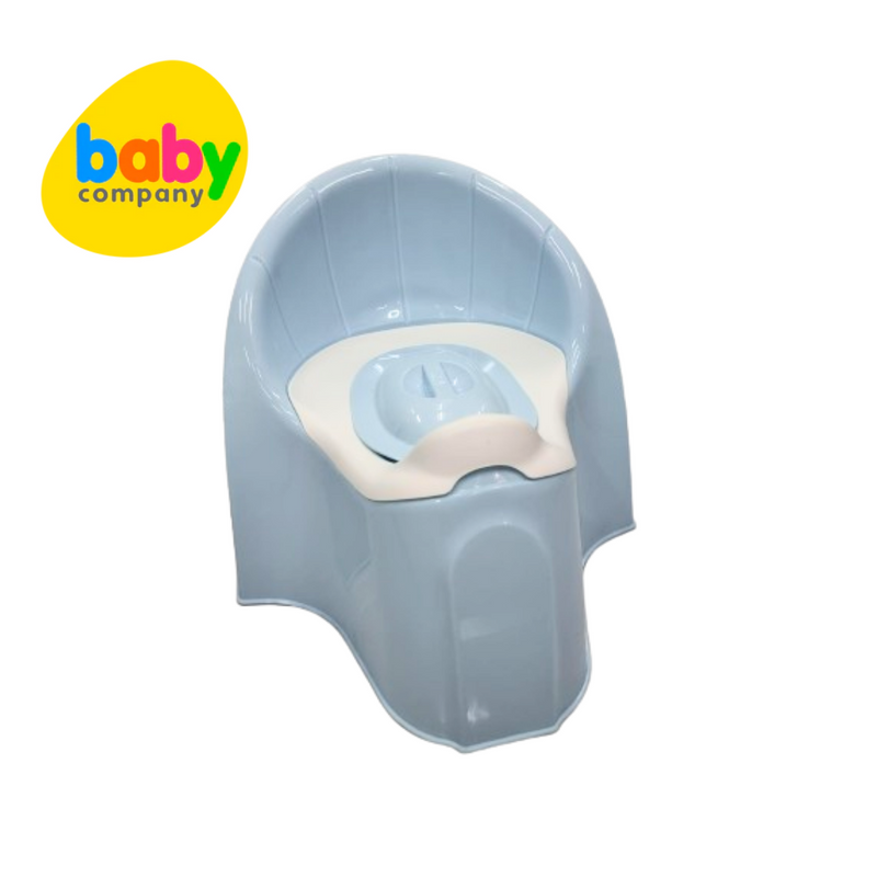 Mom & Baby Classic Potty with Lid - Blue
