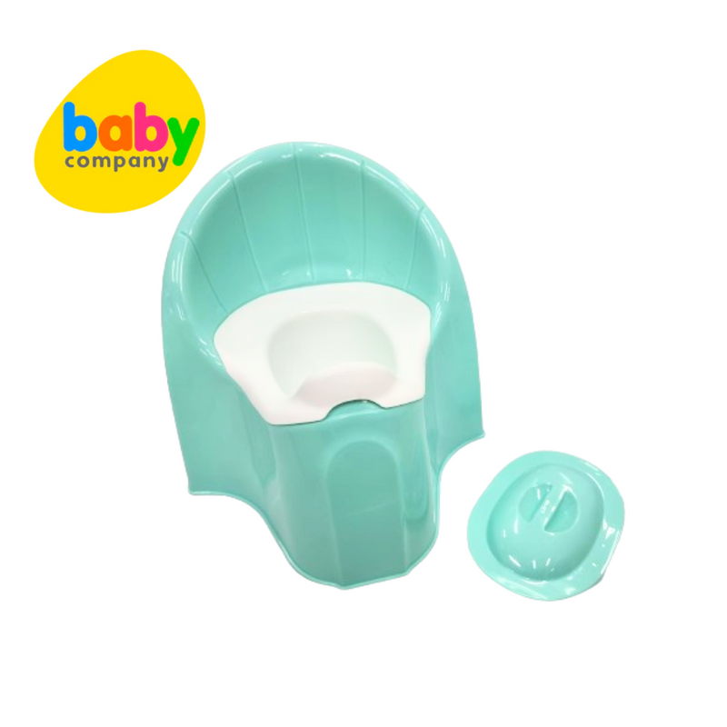Mom & Baby Classic Potty with Lid - Green