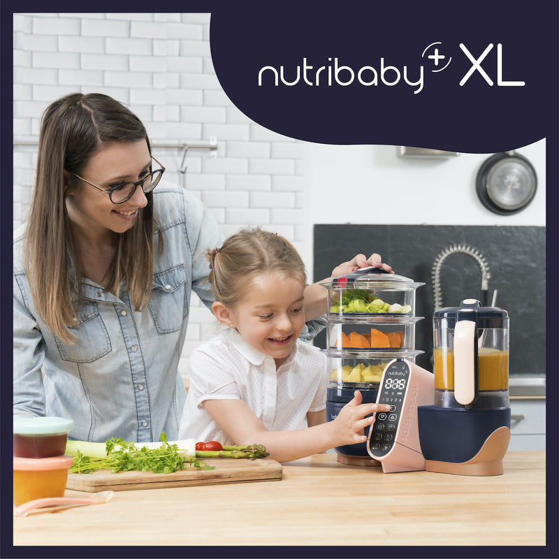 Babymoov Nutribaby(+) XL 6-in-1 Large Capacity Multi-Purpose Baby and Adult Food Processor