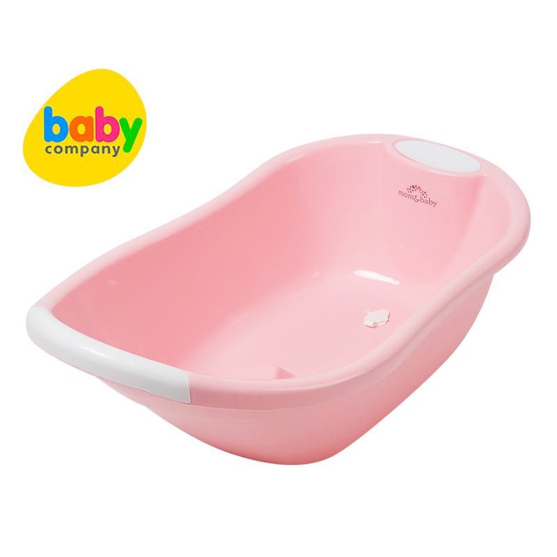 Mom & Baby Bath Tub with Drainer - Pink