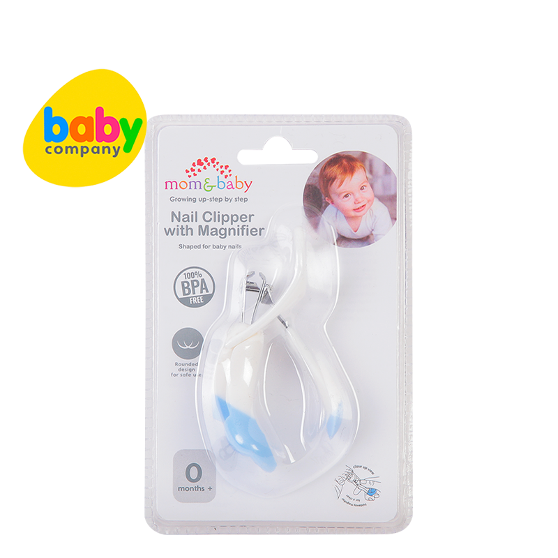 Mom Baby Nail Clipper with Magnifier Blue