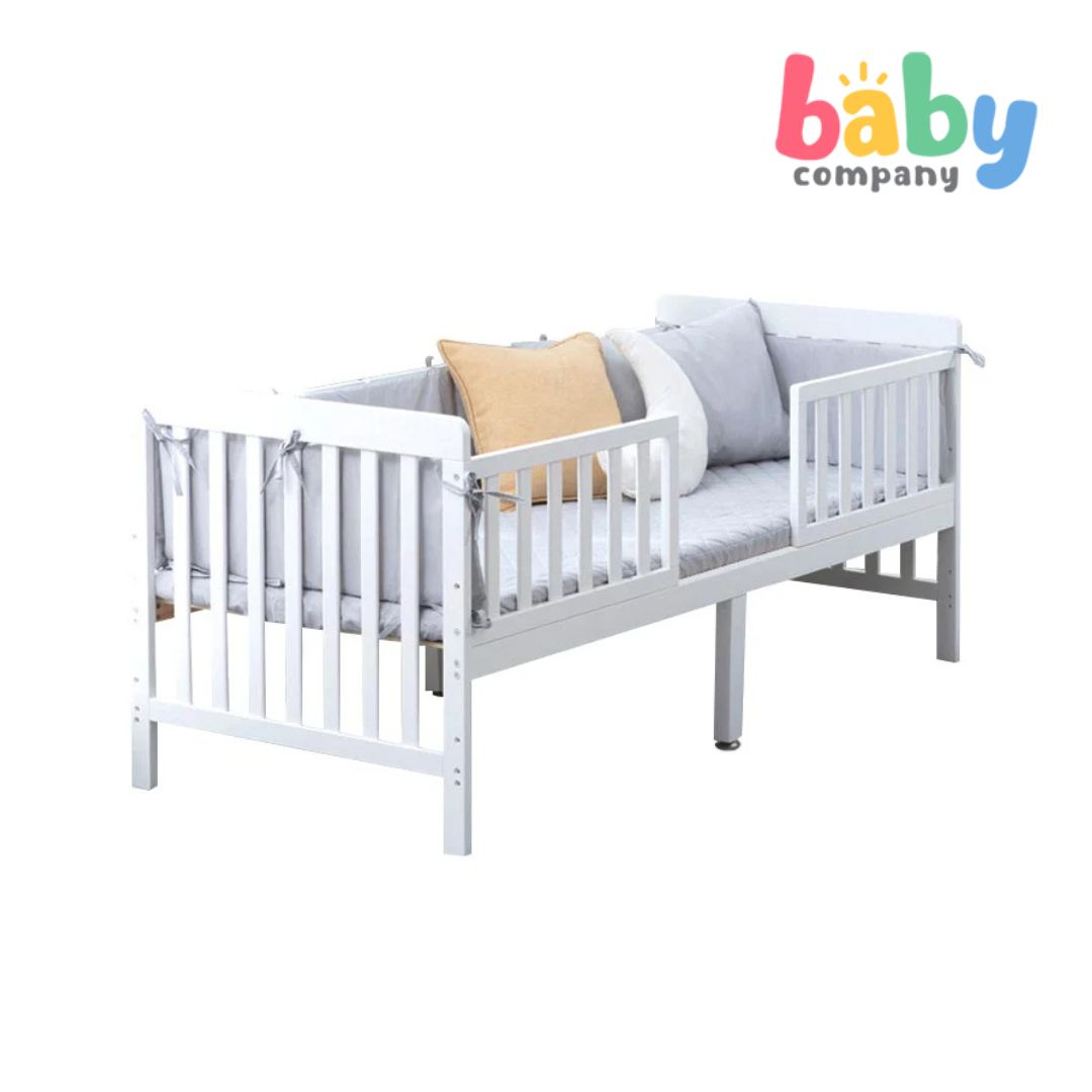Barnmobler Brandt 6-in-1 Convertible Toddler Bed/Crib White