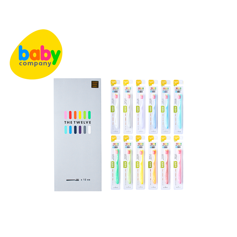 The Twelve Kids Toothbrush in Pastel Color - 12 pcs
