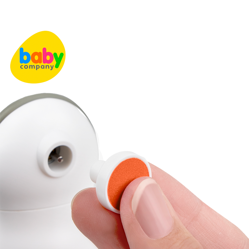 BBLUV Trimö: Extra File Discs for Electric Baby Nail Trimmer - Orange (Step 4)