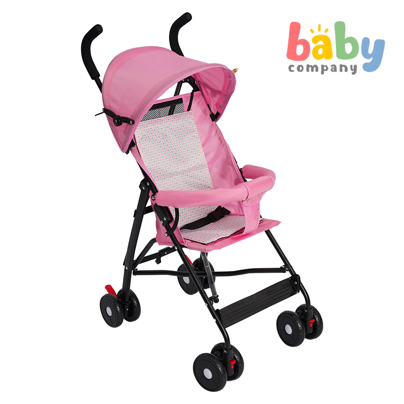 Baby Company Umbrella Stroller Pink Polka