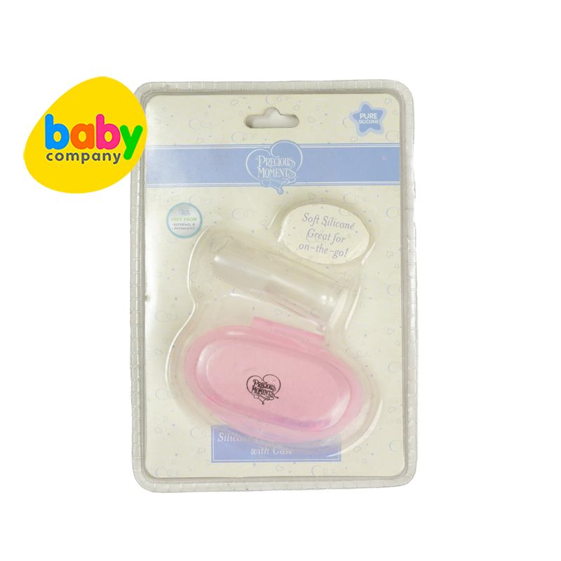 Precious Moments Silicone Finger Toothbrush with Case