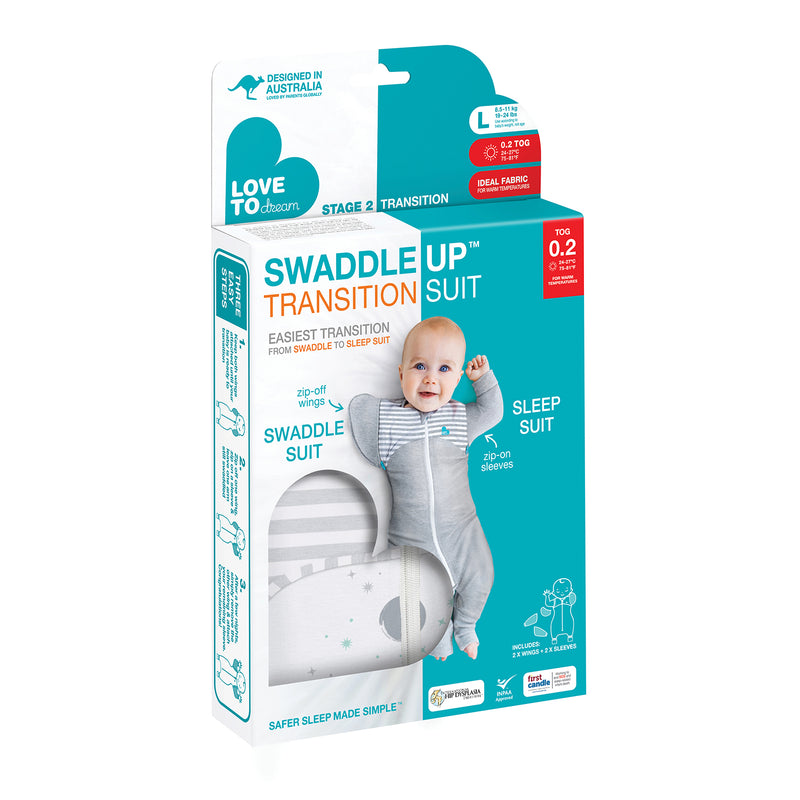 Love to Dream Swaddle UP Transition Suit Lite - White