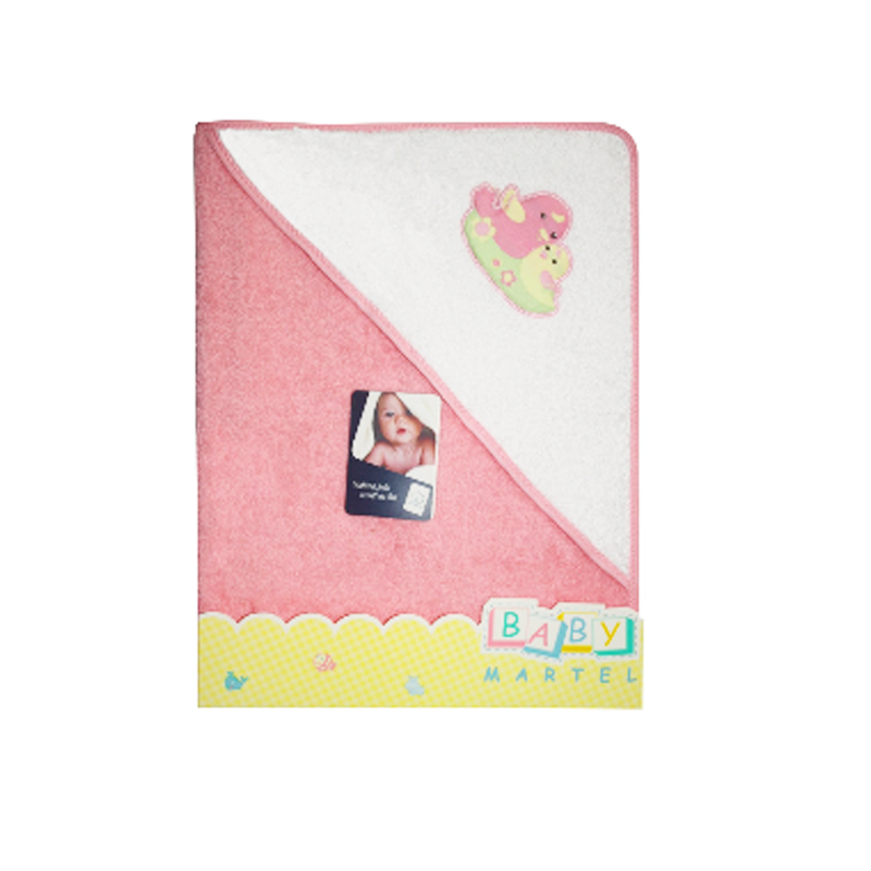 Baby Martel Hooded Towel Mama&Baby Bird - Charm Pink