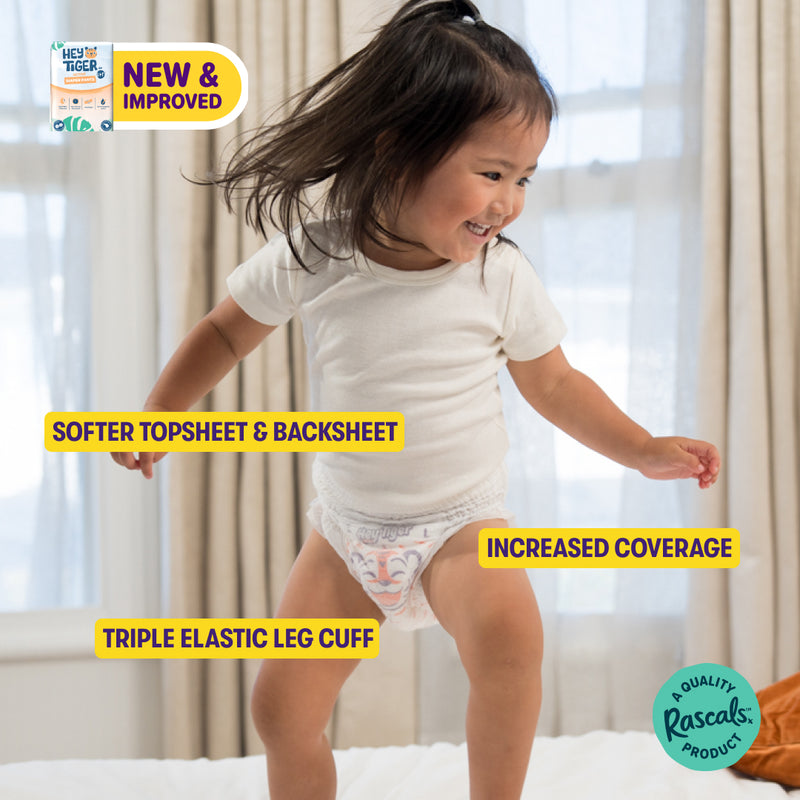 Hey Tiger Active Diaper Pants, Convenience Pack - XL