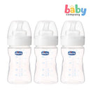 Chicco 3-Piece Well Being Wide-Neck Feeding Bottle - 150ml