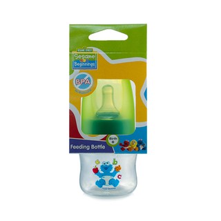 Sesame Beginnings 2oz Easy Flow Bottle With Silicone Straw