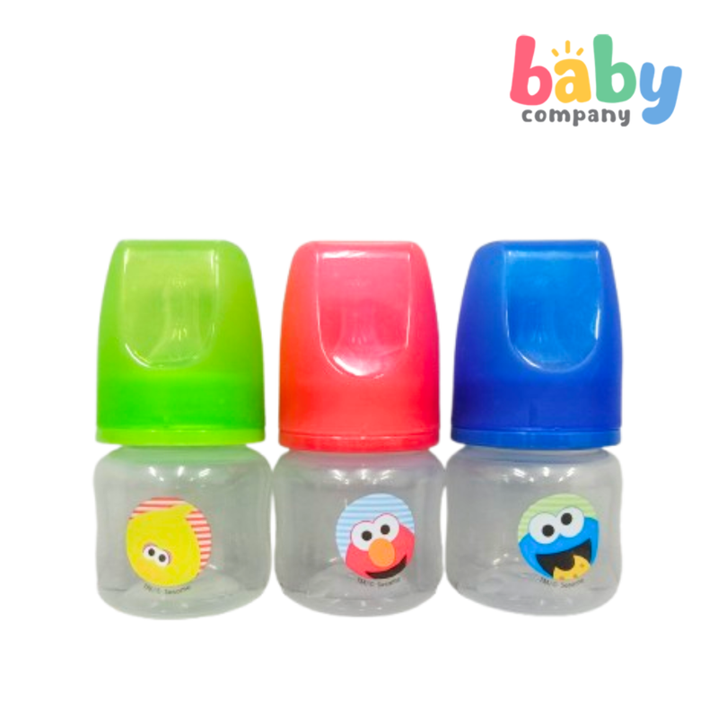 Sesame Beginnings 2oz Easy Flow Bottle With Silicone Straw