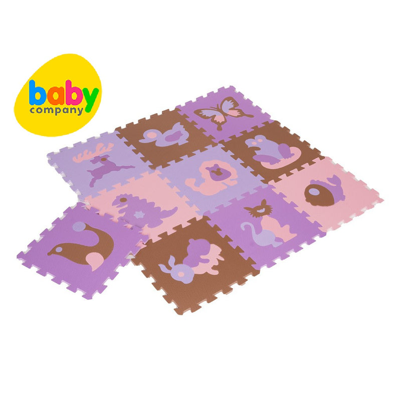 Baby World 10-Piece Puzzle Mat Set 30x30 cm - Animals