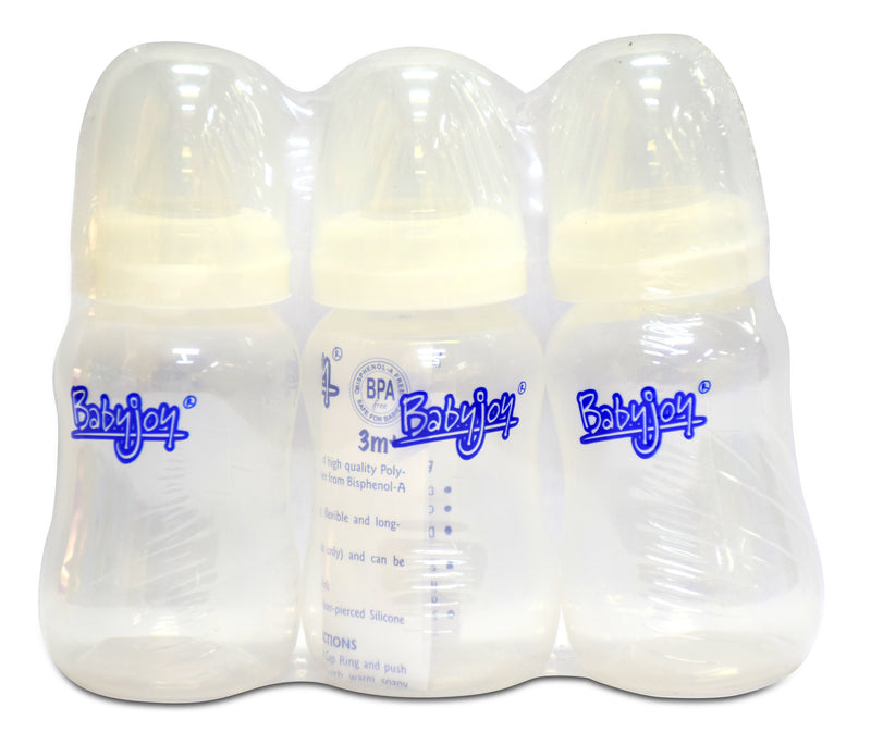 Nurture Babyjoy Classic Clear Bottle 3-pack 4oz