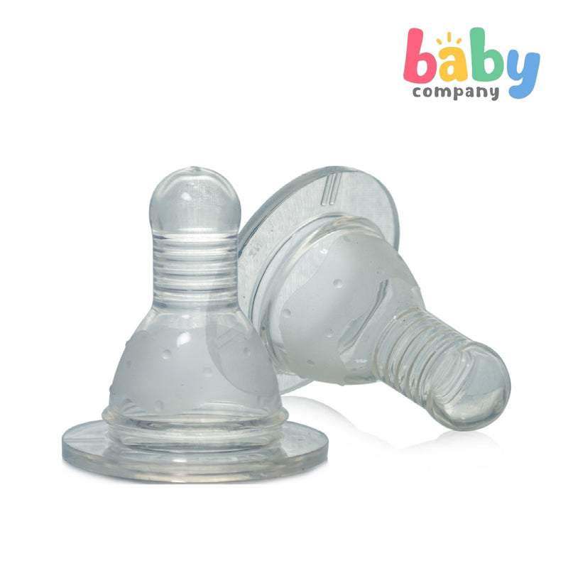 Precious Moments 2-Pack Regular Silicone Nipple - Medium Flow