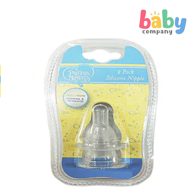 Precious Moments 2-Pack Regular Silicone Nipple - Medium Flow