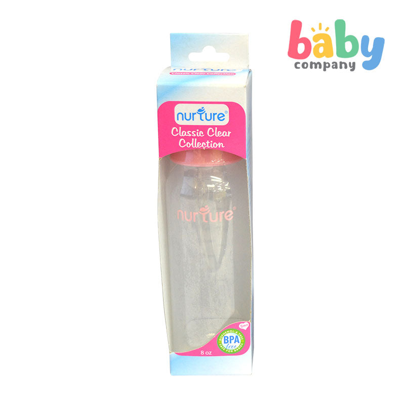 Nurture 8oz Classic Clear Feeding Bottle