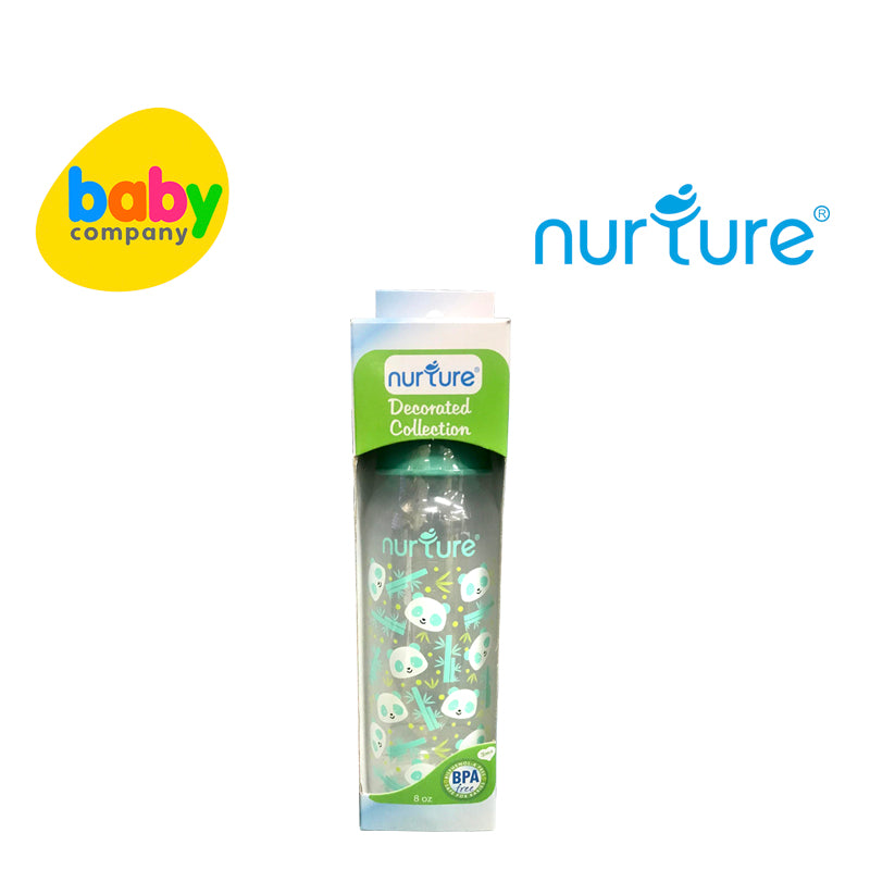 Nurture Decorated Feeding Bottle - Random Color, 8oz
