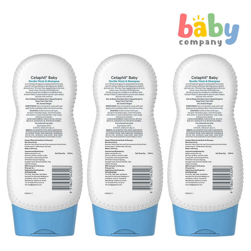 Cetaphil Baby Gentle Wash and Shampoo - Buy 2 Get 1