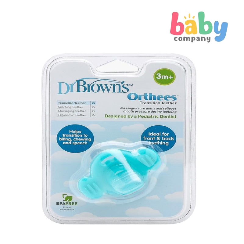 Dr. Brown's Orthees Transition Teether- Blue