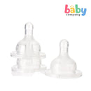 Chicco Well Being 3-Pack Silicone Adjustable Flow Silicone Teats