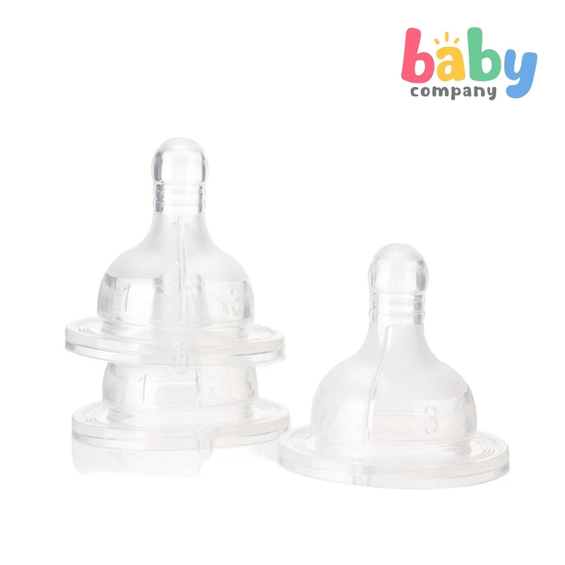 Chicco Well Being 3-Pack Silicone Adjustable Flow Silicone Teats