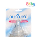 Nurture 2pcs Wide Neck Nipples - Large