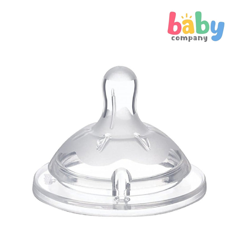 Chicco NaturalFeeling 2-Piece 4M+ Adjustable Flow Bottle Teat
