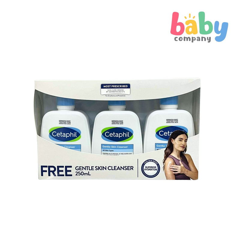 Cetaphil Gentle Skin Liquid Cleanser 250ml - Buy 2, Get 1