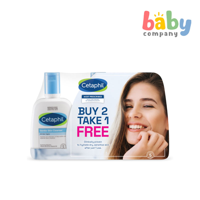 Cetaphil Gentle Skin Liquid Cleanser 250ml - Buy 2, Get 1