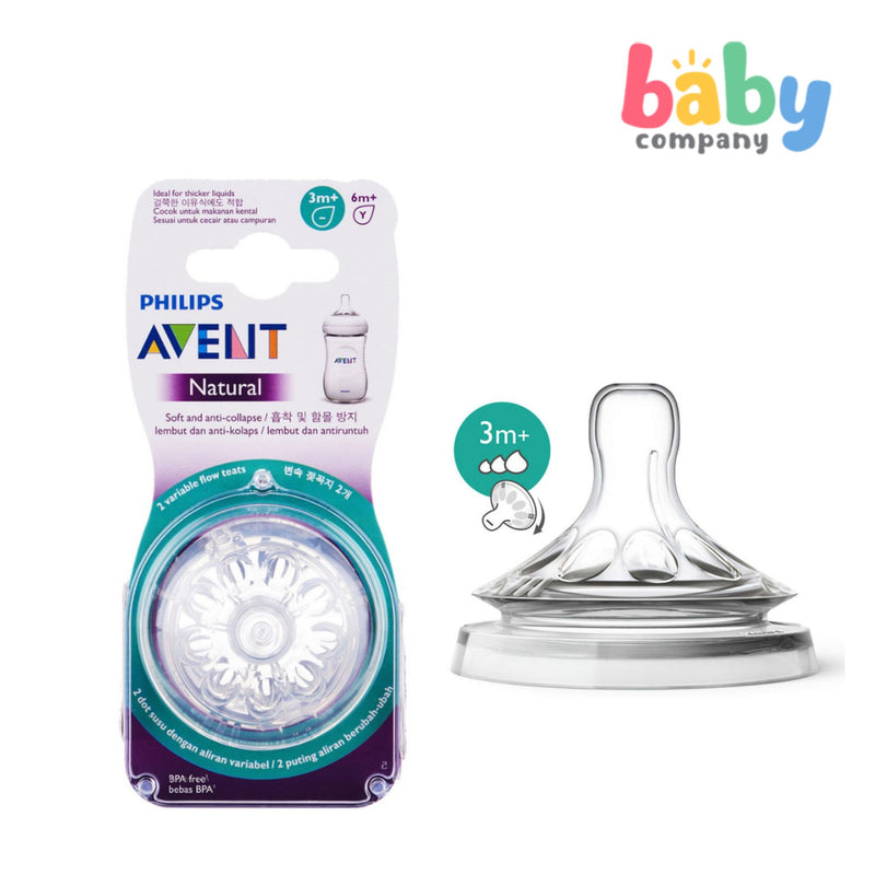 Philips Avent Natural 2-pack Variable Flow Teats