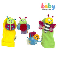 Lamaze Gardenbug Foot Finder And Wrist Rattle Set