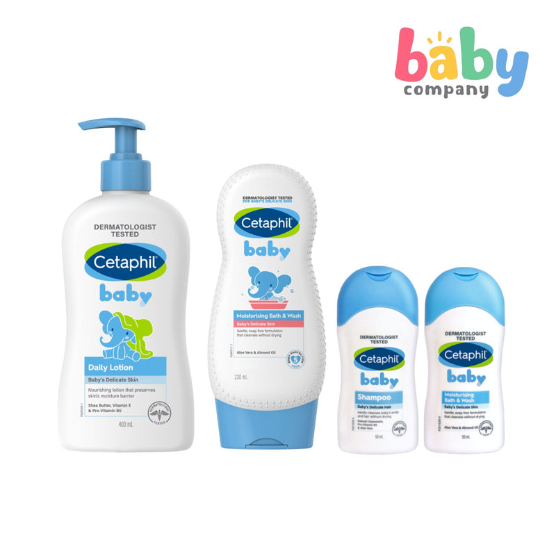 Cetaphil Baby Wash & Lotion Ultrawash Essential Value Bundle