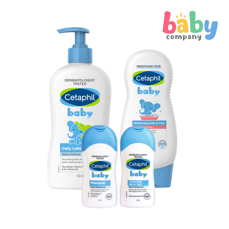 Cetaphil Baby Wash & Lotion Ultrawash Essential Value Bundle