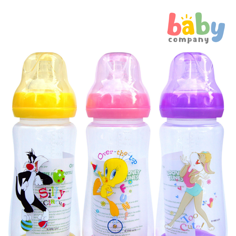 Looney Tunes Wide-Neck Bottles 12Oz Pack Of 3