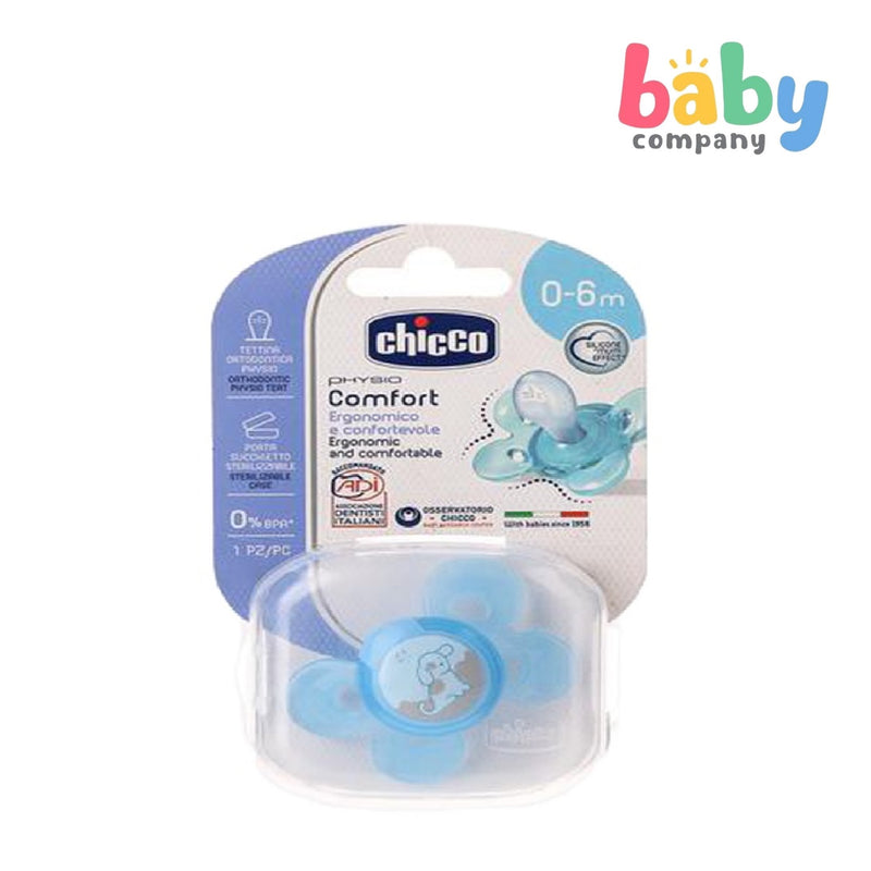 Chicco Physio Comfort Soft Soother Silicone - Blue