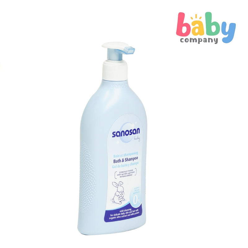 Sanosan Baby Bath & Shampoo With Milk Protein 500ml