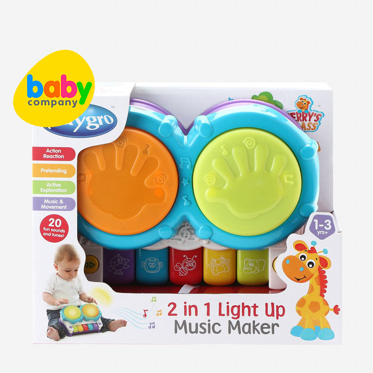 Playgro 2-in-1 Light Up Music Maker