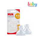 Nuk 2-Piece Silicone Premium Choice Plus Teat - Size 1, Small
