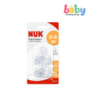 Nuk 2-Piece Silicone Premium Choice Plus Teat - Size 1, Small