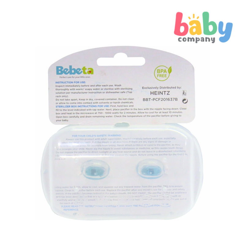 Bebeta Pacifier with Sterilizer Box - Pack of 2