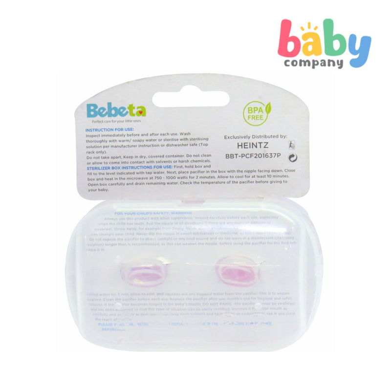 Bebeta Pacifier with Sterilizer Box - Pack of 2