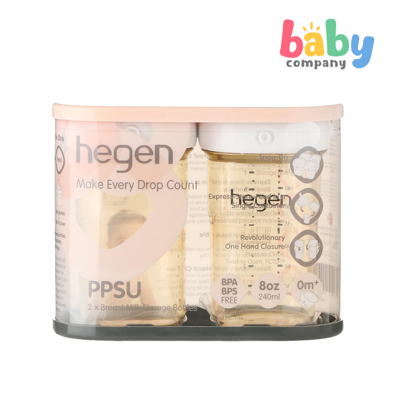 Hegen 2-Pack PCTO Breast Milk Storage PPSU 240ml