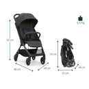 Chicco Aero WE 2 Stroller - Ebony