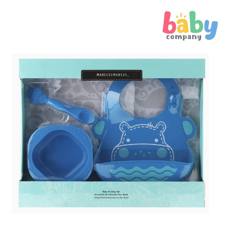 Marcus & Marcus Baby Feeding Set - Hippo