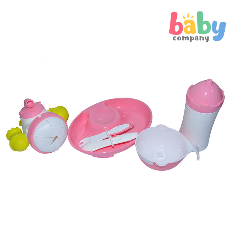 Mombella Ocean On Table Feeding Trainer Set - Pink