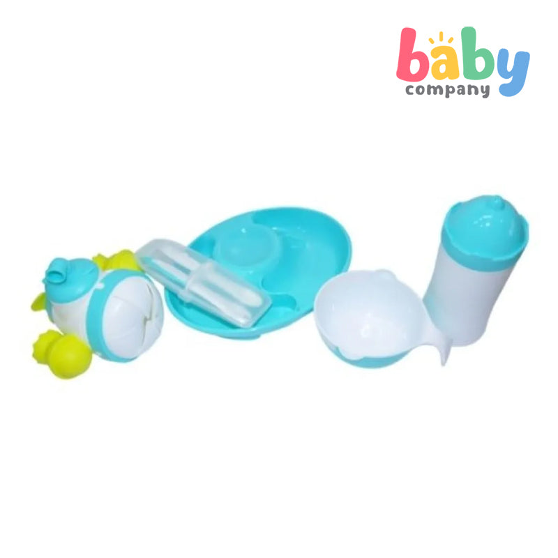 Mombella Ocean On Table Feeding Trainer Set - Blue