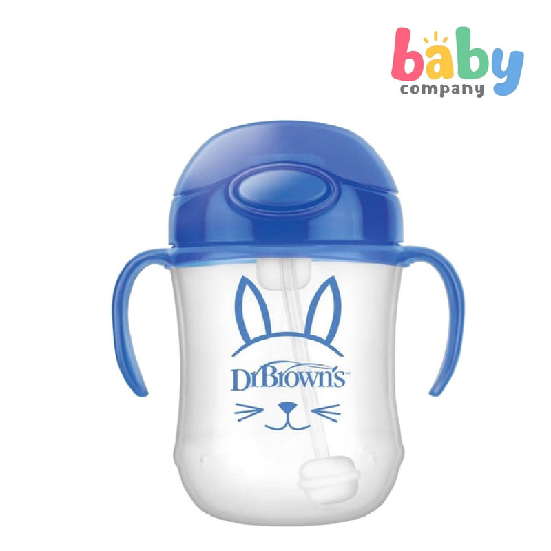 Dr. Brown's Baby's First Straw Transition Cup 270ml - Blue